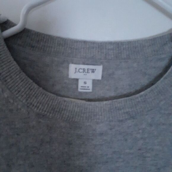 J. Crew Sweater Gray Tunic Sweater Crew Neck Sweater Womens S j.crew factory - Picture 9 of 9